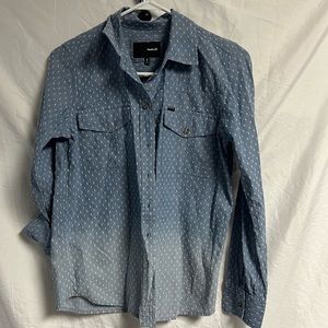Hurley womens ombré button down shirt size small
